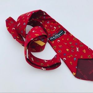 Salvatore Ferragamo silk tie